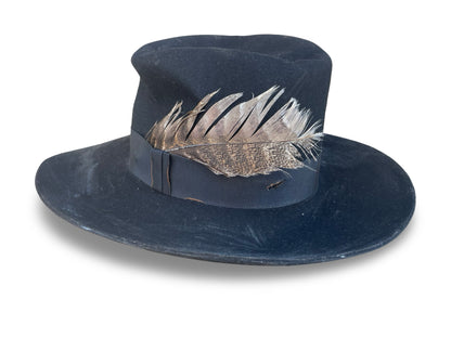 Distressed Top Hat with Distressed trim.