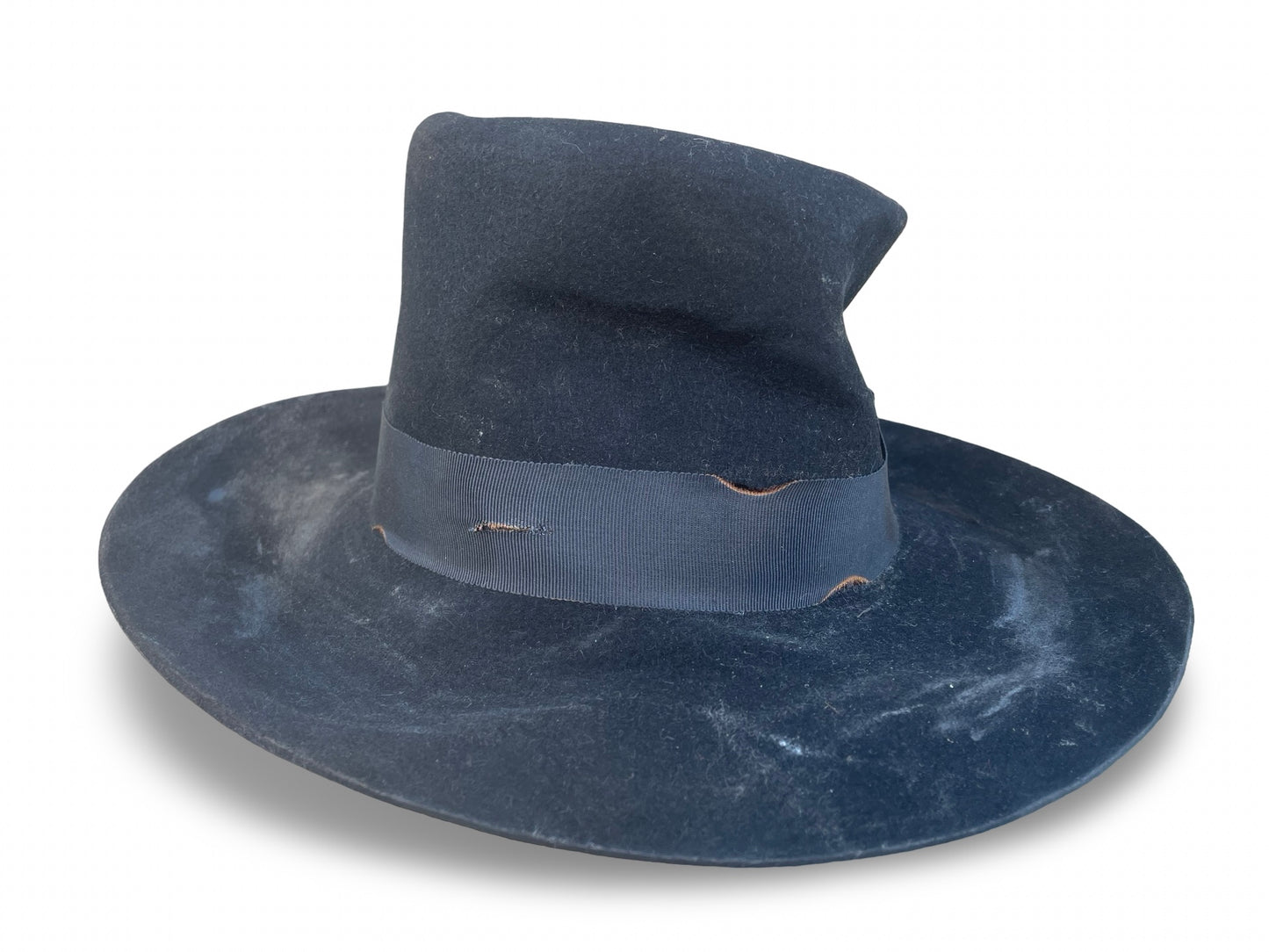 Distressed Top Hat with Distressed trim 