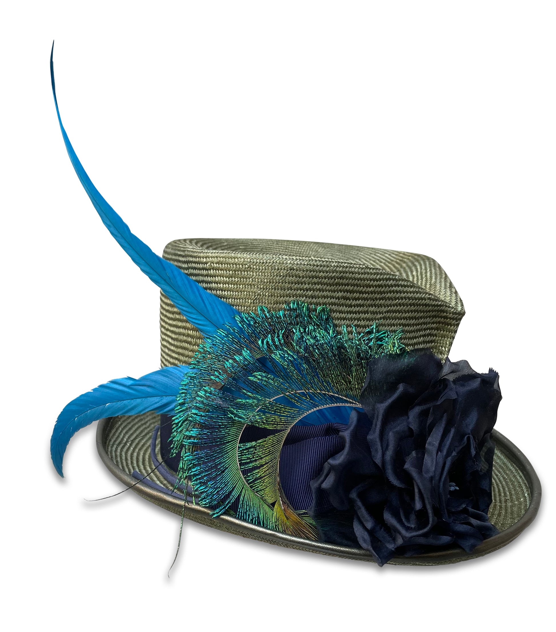 Little Derby Devil Green Straw Top Hat from Cha Cha's House of Ill Repute in New York City