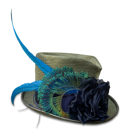 Little Derby Devil Green Straw Top Hat from Cha Cha's House of Ill Repute in New York City