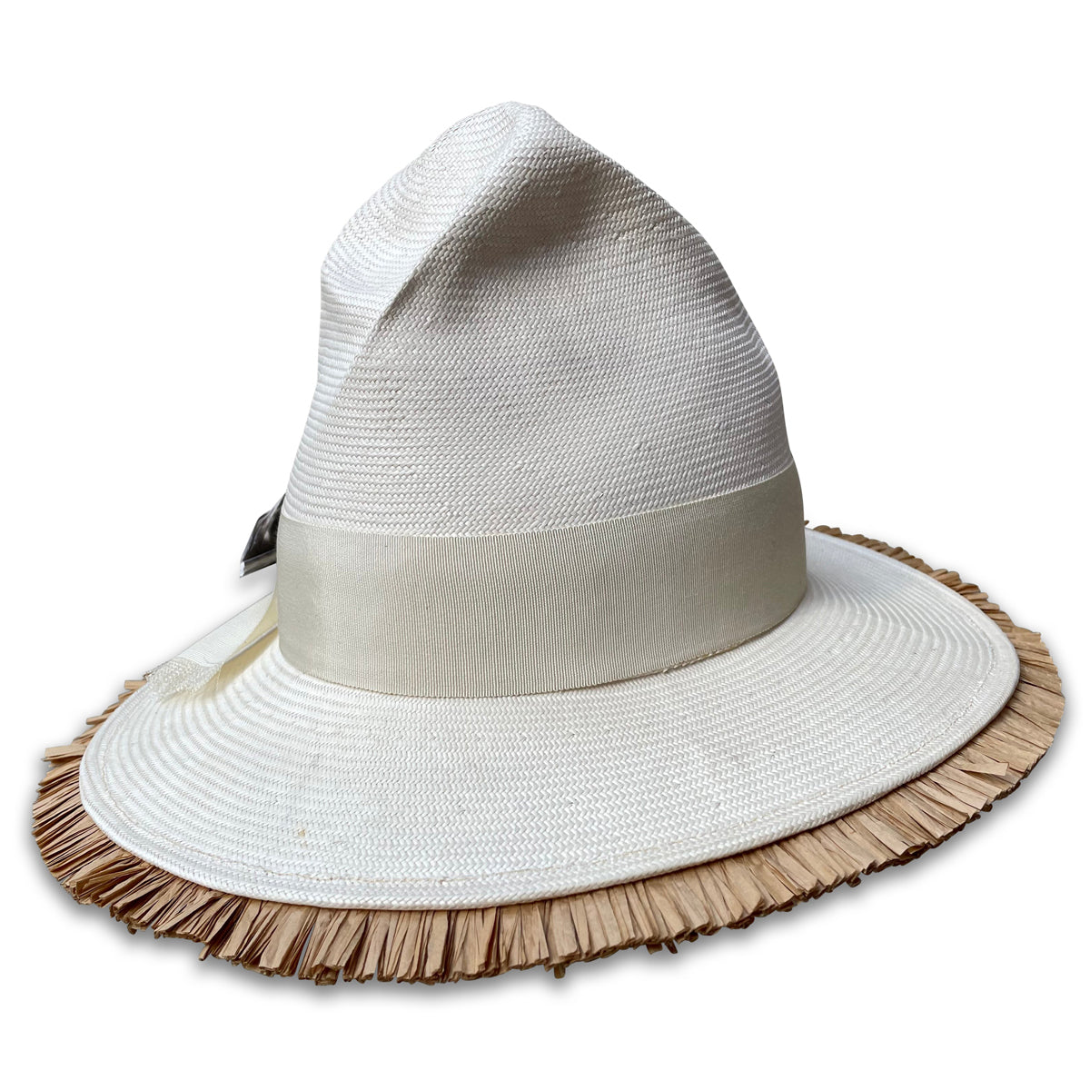 dramatic shantung straw hat made-to-order
