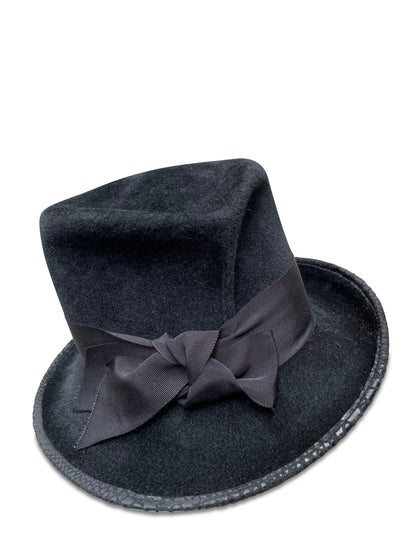 Topedora is a top hat mixed with a fedora